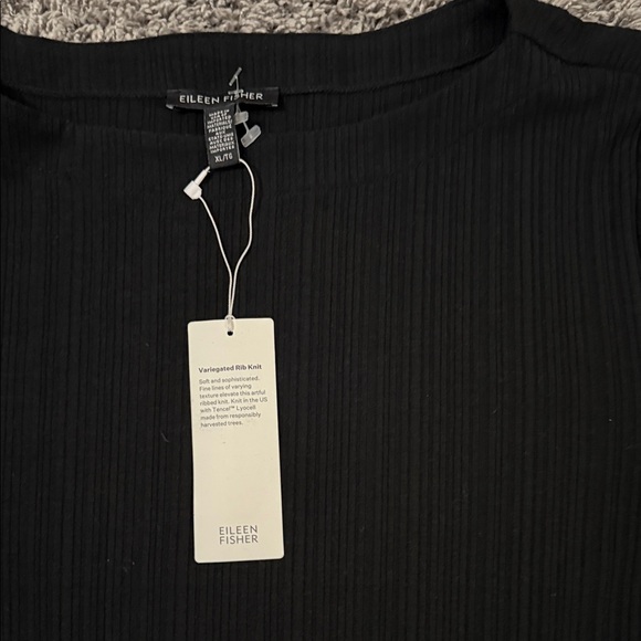 Eileen Fisher Black Tunic Top ❤️SALE❤️ - Picture 5 of 6